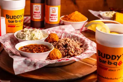 plate of food at Buddy's Bar-b-q